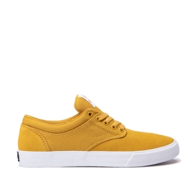 Dámské Skate Boty Supra CHINO Zlaté/Bílé | CZ-81758